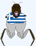 antenna brown_skin cockroach fat flag:greece glasses greece greekroach grey_pants hand leg looking_at_you open_mouth roach rotten_teeth series:in_loving_memory_of_namefags stubble tongue vantablack_eyes variant:bernd // 558x703 // 23.2KB