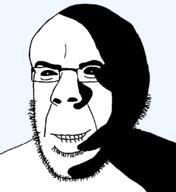 closed_mouth glasses grin ominous rape remastered shadow soyjak stubble subvariant:hornyson subvariant:narge transparent_background variant:cobson // 760x828 // 34.9KB