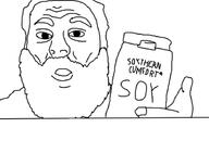 beard holding_eggnog human irl neckbeard no_glasses orange_ya_glad real_person soyboy soyjak variant:nogjak white_skin youtuber // 613x449 // 86.3KB