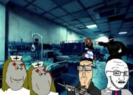 SunShineZion(user) Warrior-Z(user) ace_of_spades alfietheboorufag(user) assault_rifle asylum award balaclava batman batman:_arkham_asylum batman:_arkham_knight batman_(series) bbc beard black black_clothing black_hood black_jacket blue_shirt brown_eyes brown_skin buff cape capeshit clothes concerned doctor dr_soyson england evil eyebags fall falling fallout fist flag:england glasses hat hospital islam israel jewish_nose jews judaism jump kach kippah kratos lab_coat logo m16 meta:tagme missing_teeth muscles muscular_male muslims nurse punisher_face red_eyes red_tie rifle scared scientist spade sprite stubble subvariant:annabelle subvariant:euromutt subvariant:soyak_(concerned) subvariant:tetojak tired transgender_flag variant:feraljak variant:gapejak variant:markiplier_soyjak variant:soyak white_skin z // 2100x1500 // 3.0MB
