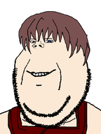 blue_eyes brown_hair eyebrows hair higurashi maebara_keiichi red_shirt smile soyjak stubble subvariant:michijak variant:gapejak // 600x800 // 24.1KB