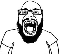 bald beard gape glasses meta:ai_generated meta:tagme neutral open_mouth stubble subvariant:science_lover variant:markiplier_soyjak // 1024x931 // 92.8KB