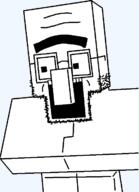 big_nose clothes glasses minecraft open_mouth soyjak stubble unibrow variant:villagerjak video_game villager_(minecraft) // 504x695 // 10.2KB