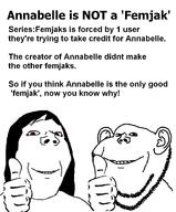 beard female hair info makeup notice smile stubble subvariant:annabelle text thumbs_up variant:gapejak variant:impish_soyak_ears warning woman // 1080x1302 // 60.3KB