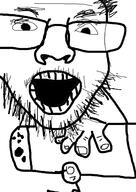 glasses hair holding_object nintendo nintendo_switch open_mouth stubble template variant:unknown video_game // 2480x3508 // 488.6KB