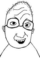 ear glasses glasses_askew hair happy retarded smile smug subvariant:mason variant:snopesjak // 408x590 // 44.0KB