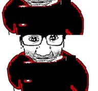 arm closed_mouth distorted glasses red soyjak stubble variant:el_perro_rabioso // 256x237 // 33.2KB