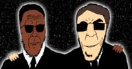 clothes dark_skin glasses men_in_black suit variant:cobbert variant:godjak white_skin // 1814x949 // 508.0KB