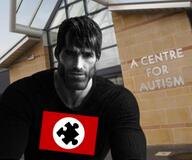 a_center_for_autism autism gigachad hair meta:ai_generated meta:not_oc nas:gigachad nazi_flag nazism // 940x784 // 789.1KB