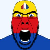 angry bbc beard facial_mark flag flag:netherlands flag:north_holland forehead_mark glasses looking_at_you netherlands north_holland open_mouth queen_of_spades soyjak spade stubble subvariant:cobson_front2 thick_eyebrows transparent transparent_background variant:cobson white_eyes // 800x800 // 20.9KB