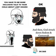 baby bloodshot_eyes christian_cross christian_identity christianity clothes cross crucifix crying eastern_orthodox gamorrah gay glasses hat hell large_eyebrows lgbt necklace nordic_chad open_mouth orthodox orthodox_cross orthodox_priest orthodoxy priest sodom soyjak stretched_mouth stubble text variant:soyak // 500x500 // 58.0KB