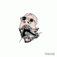 animated babyjak beard concerned distorted ext=mp4 glasses horrifying meta:ai_generated mustache open_mouth shocked soyjak stubble tongue trend:doctos variant:gapejak white_background // 720x720, 3s // 337.1KB