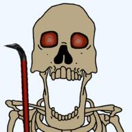 bone bones crowbar half-life holding_object open_mouth series:skeletonjaks skeleton variant:markiplier_soyjak // 1000x1000 // 48.7KB