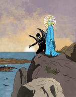 admin_thrembo bird birds black classical_art classical_art_parody houses island mountain pond rock sea sky subvariant:niggerjak subvariant:wholesome_soyjak sun sunrise variant:gapejak white // 989x1260 // 1.0MB