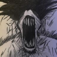 drawing i_love_you irl no_eyes schizo schizophrenia sharp_teeth subvariant:schizojak variant:markiplier_soyjak // 3072x3072 // 1.2MB