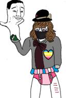 anime chud diaper map_(pedophile) new_variant pedophile self_harm soyjak_party tranny transgender_flag variant:chudjak variant:unknown wari // 561x708 // 90.6KB