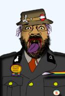 autism autism_patient_award award badge bbc beard bucket_hat flag:lgbt_pride_flag flag:minor_attracted_person glasses gone_fishinq heinrich_himmler map_(pedophile) nigger pedophile pride_flag queen_of_spades rotten_teeth shadow soyjak stubble tongue tranny variant:bernd yellow_sclera yellow_teeth // 544x795 // 138.5KB
