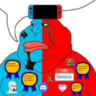 autism autism_awareness award beard controller discord discord_logo_facial_mark english_text fat flag:transgender_pride_flag heart hello_my_name_is_(sticker) kratos looking_to_the_left meta:namefags nintendo nintendo_switch obese queen_of_spades series:nonexistant_namefags spade spade_tattoo transgender_flag transheart variant:meximutt variant:soyak video_game warrior-z_(user) white_background // 2000x2000 // 445.9KB