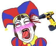 ack afraid concerned drill lipstick makeup open_mouth pomni tadcgem the_amazing_digital_circus tongue_out variant:alicia // 750x619 // 398.6KB