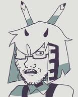 antler fpegem fundamental_paper_education glasses horn mister_demi open_mouth soyjak stubble subvariant:soyak_(concerned) suspenders teacher teeth variant:soyak worried // 836x1035 // 22.5KB