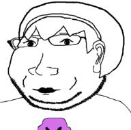 closed_mouth clothes ear glasses hair hairband homestuck lips rose_lalonde smile soyjak stubble subvariant:massjak variant:gapejak // 614x609 // 16.0KB