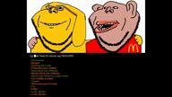 2soyjaks amerimutt animal animal_ears bald brown_skin clothes dog friendship fur glasses greentext hand hugging janny lips logo mcdonalds narrator orangetext screenshot smile sound stubble subvariant:impish_amerimutt text variant:impish_soyak_ears video // 1920x1080, 20.9s // 712.7KB