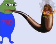 ack bloodshot_eyes brown_skin crying fire frog mustache pipe scars tongue total_nigger_death une_pipe variant:bernd yellow_teeth // 1054x843 // 679.2KB