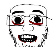 2ch ahenobarbus_henocied beard big_eyes blood bloody_tears creepy creepypasta doll futaba_channel glasses meta:not_oc open_mouth scary screamer variant:ahenojak // 640x551 // 14.3KB