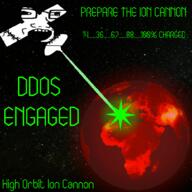 black_background ddos earth glasses globe hacker high_orbit_ion_cannon laser open_mouth planet satellite soyjak space star stubble teeth text variant:soyak weapon // 1000x1000 // 1.1MB