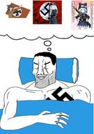 anime buff cirno dream hakurei_reimu nazism sleeping touhou variant:chudjak video_game // 800x1135 // 148.6KB