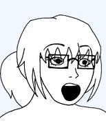 female femjak foidjak glasses hair long_hair open_mouth series:foidjaks subvariant:soygirl variant:soyak // 788x980 // 42.1KB