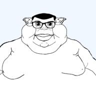 aliased closed_mouth ear fat fixed glasses hair lips mutt series:muttverse subvariant:branigger template transparent_background variant:brandon variant:meximutt // 1675x1583 // 32.1KB