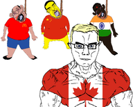 a10_eyes ack amerimutt aryan asian balding black_skin blond bloodshot_eyes blue_eyes brown_skin canada china chinksectoid chud clothes eyes_like_the_o-o-cean glasses hair hanging india indian lips mcdonalds mutt mutt_lips open_mouth pajeet penis rope small_penis soyjak subvariant:muscular_chud subvariant:patrick tear variant:chudjak variant:gapejak vein white_background white_skin yellow_skin yellow_teeth // 1500x1200 // 242.8KB