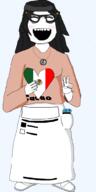 arm blush blushing closed_eyes clothes dress female full_body glasses hair hand happy headband heart holding_heart holding_object mexico necklace nintendo nintendo_switch open_mouth peace_sign shoe skirt smile transparent transparent_background variant:soytan video_game // 1050x2099 // 129.1KB