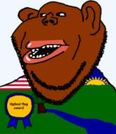 award brown_skin clothes county ear flag flag:liberia flag:river_gee_county hair liberia liberian lips mutt open_mouth river river_gee_county soyjak stubble subvariant:impish_amerimutt teeth text transparent transparent_background variant:impish_soyak_ears // 685x793 // 43.3KB