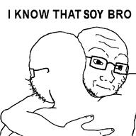 2soyjaks arm back feels glasses hand hugging sad soy stubble variant:soyak // 1024x1024 // 25.0KB