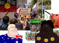 aboriginal_flag alcoholic australia australian australian_aboriginal award beer black_skin blackest_nigger_award blond blue_eyes brown_skin eyes_like_the_o-o-cean handsome meximutt subvariant:mexiaryan variant:meximutt wine // 1700x1250 // 1.7MB