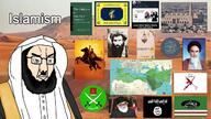 africa arabic_text beard book flag:isis gin glasses isis islam map meta:tagme mustache sword text variant:chudjak // 1280x720 // 243.1KB