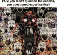 conspiracy conspiracy_theory esoteric glasses hair hallucination insane messy_hair pov schizo science screaming sharp_teeth stubble subvariant:schizojak variant:markiplier_soyjak // 1284x1244 // 1.6MB