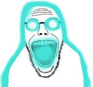 bald body glasses glowing open_mouth stubble variant:sixtyseven // 1179x1097 // 534.5KB