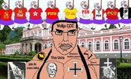 ack anti_communist_action bloodshot_eyes ccc christian_cross comando_do_caca_aos_comunistas cross glasses integralism muscles partido_comunista partido_comunista_brasileiro partido_comunista_do_brasil partido_democratico_trabalhista partido_dos_trabalhadores partido_socialismo_e_liberdade partido_socialista_brasileiro partido_socialista_dos_trabalhadores_unificados pau_de_arara pc pcb pcdob pdt psb psol pstu pt rope sigma_(alphabet) skull stubble subvariant:pol_face tobacco torture unidade_popular up variant:bernd variant:chudjak // 680x411 // 101.7KB