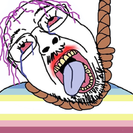 animated bloodshot_eyes crying dead flag glasses hanging map_(pedophile) open_mouth pedophile rope spinning stubble suicide tongue tranny variant:bernd // 760x704 // 347.7KB