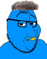 animated blue_skin closed_mouth ext=gif eyebrows glasses raised_eyebrow series:x_inmigrants smile smug soyjak stubble template twitter variant:smugjak xitter // 750x950 // 384.6KB