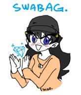 beanie clothes female gem hair holding_object soyjak text variant:soytan // 517x607 // 29.4KB