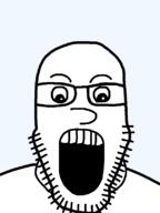 calarts glasses open_mouth redraw soyjak stubble transparent_background variant:markiplier_soyjak // 600x800 // 25.4KB