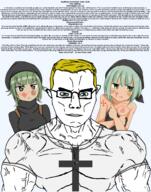 2024 abrahamic angry anime anime_female aryan bible bible_quote bible_verse blue_eyes chirho christian_cross christian_identity christianity clothes cross crucifix didache didache_1:2 didache_1:3 didache_1:4 ephesians_(bible) ephesians_2:11 ephesians_2:12 ephesians_2:13 ephesians_2:14 ephesians_2:15 ephesians_2:16 ephesians_2:17 ephesians_2:18 ephesians_2:19 ephesians_2:20 ephesians_2:21 ephesians_2:22 facing_front gentile glasses god headcovering hijab isis isis-chan islam islamic islamic_state islamophobia jerusalem_cross jesus luke_(bible) luke_12:35 luke_12:36 luke_12:37 luke_12:38 muscles muslims no_symbol october october_22 psalm_(bible) psalm_85:10 psalm_85:11 psalm_85:12 psalm_85:13 psalm_85:14 psalm_85:9 religion religious star_and_crescent subvariant:muscular_chud symbol templar templar_cross text transparent_background variant:chudjak vein white_skin woman wordswordswords yellow_hair // 1638x2086 // 1.2MB