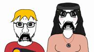 avengers beard glasses nate open_mouth scared shocked soy soyjak soylent soyteen spongebob_squarepants subvariant:doctos subvariant:doctos_front subvariant:soyak_front surprised teeth variant:soyak variant:soytan // 854x480, 4.5s // 195.8KB