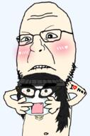 anti_soytan arm beanie blushing crying decapitation glasses hair hand i_love nas shirtless spine torso total_sloptran_death variant:shotjak variant:soytan // 676x1021 // 263.2KB