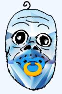 baby deformed gem hair mustache pacifier series:mineraljaks smile soyjak subvariant:jacobson variant:a24_slowburn_soyjak // 296x444 // 84.7KB