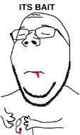 bait blood closed_eyes closed_mouth fishing frown hook its_over mouth sad soyjak stubble subvariant:wholesome_soyjak text variant:gapejak // 626x1061 // 62.0KB